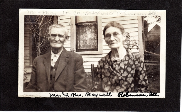 Mr. and Mrs. Maxwell, Robinson, Illinois  Photo taken 1932