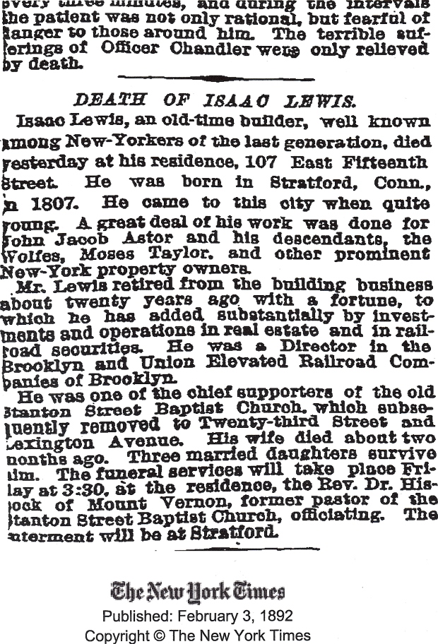 Obituary from The New York Times